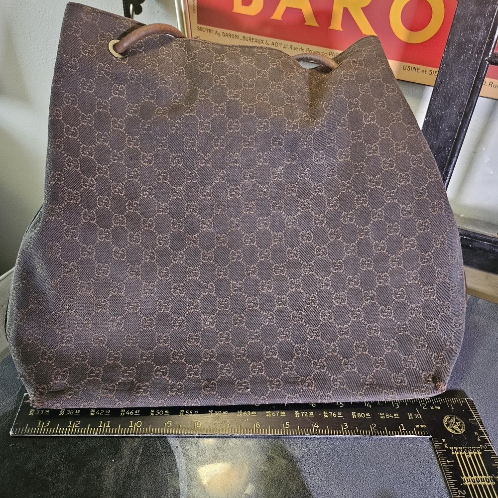 Gucci Chocolate Brown Leather Handbag
